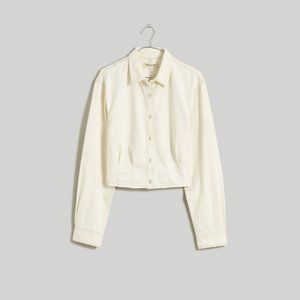 [NWT] Madewell Denim Cropped Button-Up Shirt